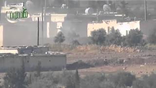 Syrian regime tank T55 killed with Konkurs ATGM [upl. by Teresa]