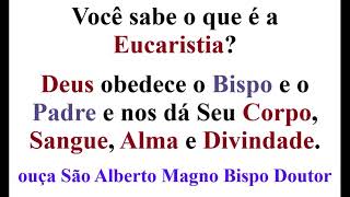 São Alberto Magno👉Por Jesus ser Deus Onipotente Onisciente e Onipresente escolheu o Pão e o Vinho [upl. by Salahcin840]