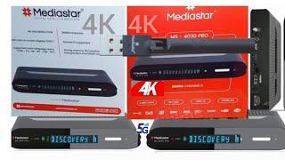 Mediastar MS 4030 Pro 4K Ultra UHDH265 Unboxing 2024 4K 3840P 2160P 2150P [upl. by Doroteya]