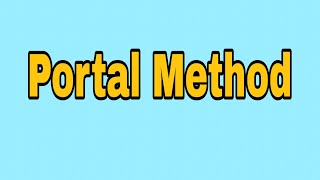 Portal Method Example 2 [upl. by Virgel168]