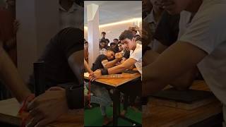 ☠️⚡️ 🪝 boys reaction 🪝⚡️☠️ armwrestlinchallenge hinduprayer challenge gymlover ytshorts [upl. by Gibe469]