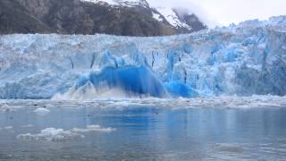 Incredible glacier calving in Alaska [upl. by Ahsuatan]