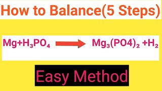 MgH3PO4Mg3PO42 H2 Balanced EquationMagnesiumPhosphoric acidMagnesium phosphateHydrogen Ba [upl. by Lazaruk]