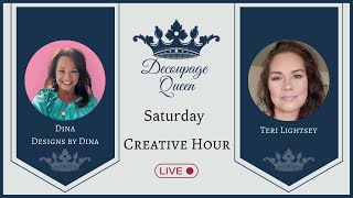 Join Dina of Designs by Dina and Teri Lightsey this Saturday May 25th at 3PM EST [upl. by Elaina770]