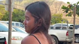 Makaha Waterman Keoni Keaualana Teaching His Daughter Kira Hawaiian Fishing Ways [upl. by Alema]