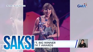 Taylor Swift big winner sa VMAs with 7 awards  Saksi [upl. by Nelrac881]