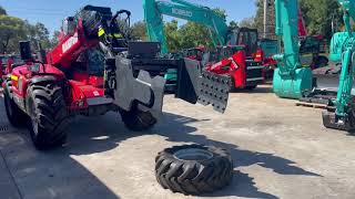 KAUP Telehandler Tyre Handler [upl. by Ennoirb834]