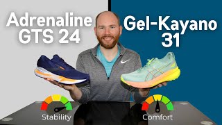 ASICS GelKayano 31 vs Brooks Adrenaline GTS 24 Full Review by a Foot Specialist [upl. by Merrill]