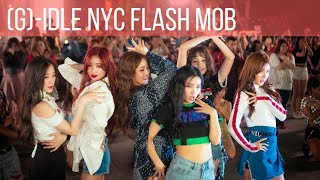 GIDLE 여자아이들  LATATA Live in New York City  Flash Mob [upl. by Peter]