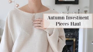 Autumn Investment Pieces  PREMIUM HIGHSTREET HAUL  Fashion Mumblr [upl. by Erasmo]