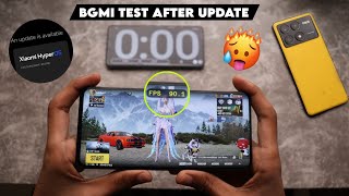 BGMI Test After HyperOS 1050 Update Ft POCO X6 Pro  Heating Battery Drain amp Performance [upl. by Macur239]