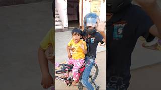 papa hmesa helmet ⛑️ bhul jate han ⛑️🥰  funny short 😁 [upl. by Idnym]