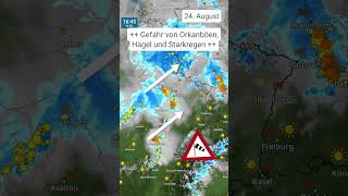 ⚡️Es geht jetzt los  heftige Gewitter ziehen auf Checkt unser WetterRadar wetteronline shorts [upl. by Dranreb367]