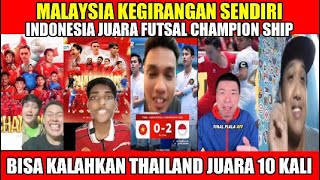 MALAYSIA KEGIRANGANINDONESIA JUARA DI PIALA FUTSAL CHAMPIONSHIP [upl. by Hearsh]