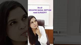 Do All DEVIATED NASAL SEPTUM DNSNeed Corrective Surgery Septoplasty [upl. by Samuel]