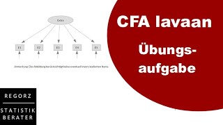 CFA mit lavaan Übungsaufgabe [upl. by Abeh583]