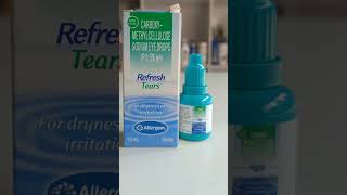 Carboxymethylcellulose Sodium eye drops  Refresh tear eye drop shorts [upl. by Khajeh]