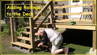 Adding Railings to Deck [upl. by Raddy]