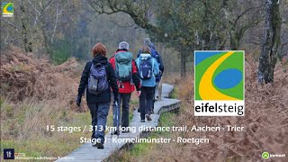 Eifelsteig stage 1 Kornelimünster  Roetgen 15 km [upl. by Zirtaeb687]