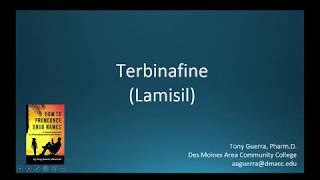 CC How to Pronounce terbinafine Lamisil Backbuilding Pharmacology [upl. by Asiole64]