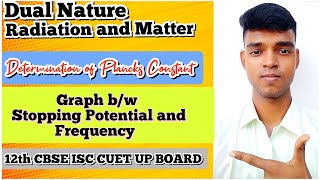 Determination of Plancks Constant by 📈 stopping Potential and Frequency 12th CBSE ISC CUET UP BOARD [upl. by Felicity]