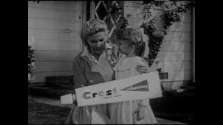 PampG  Crest Toothpaste  Debbies Surprise  Vintage Commercial  1950s [upl. by Ahselrak]