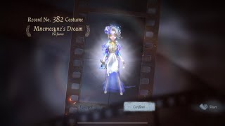 Identity V  Mnemosyne’s Dream Perfumer SS Skin Gameplay [upl. by Aroel155]