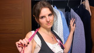 ASMR Suit Fitting amp Measuring Roleplay📏 [upl. by Ellenohs]