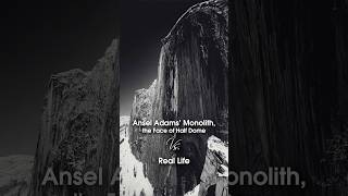 Ansel Adams Half Dome Photo vs Real Life [upl. by Brass]