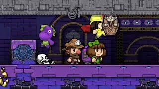 Spelunky 2  Three Player CoOp 🍆 run to 799 Solanum Celeritas [upl. by Neersin607]