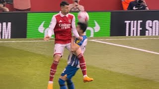 Martinelli FOUL on Mitoma Vs Brighton [upl. by Neff]