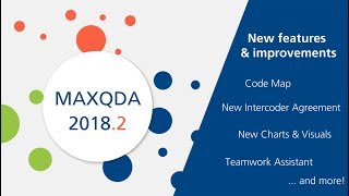 MAXQDA 20182  Free Update  More than 30 new features [upl. by Iahcedrom]