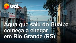 Rio Grande do Sul Água que saiu do Guaíba começa a chegar em Rio Grande veja vídeos [upl. by Snebur]