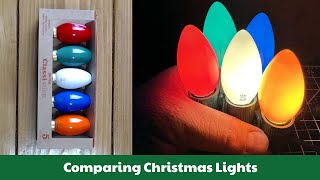 Comparing TruTone Novelty Lights Pixels and Traditional Incandescent Christmas Lights [upl. by Jenilee855]