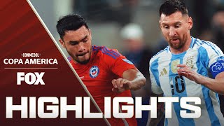 Chile vs Argentina Highlights  2024 Copa América [upl. by Nosidda]