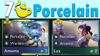 7 Porcelain Duo carry amumu ⭐⭐⭐ and lux ⭐⭐⭐ with 2 radiant items on her TFT SET 11 [upl. by Keppel887]