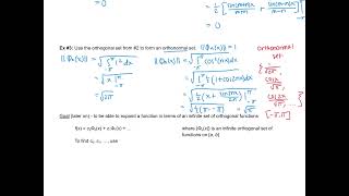 Diff Eq 111 Notes Orthogonal Functions [upl. by Eigriv]