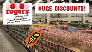 Rogers Wholesale Foods  full tour of Stockport shop  foodhaul bargains discounts [upl. by Bernstein]