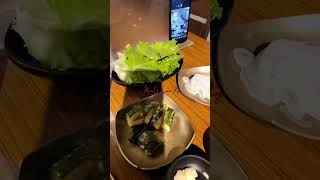 Korean BBQ Restaurant food shorts short shortsfeed youtube youtubeshorts shortvideo song [upl. by Issy534]