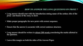 F Y B A Video On Compulsory EnglishLong Answer 1 DrAnupama Watkar [upl. by Sigrid]