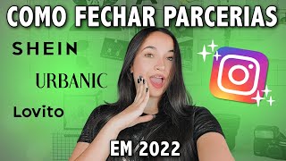 COMO FECHAR PARCERIAS NO INSTAGRAM EM 2022 [upl. by Amaleta620]