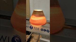 Lights ON By riparianwood Lampshade made using ProForme Hollower excellent finish off the tool👌 [upl. by Thedric]