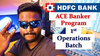 HDFC Bank ACE Banker Program  Operations 😎 Banking Operations Program  Best Banking Programs [upl. by Abram]