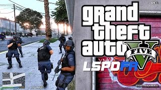 GTA 5 LSPDFR 031  EPiSODE 107  LETS BE COPS  SWAT PATROL GTA 5 PC POLICE MODS GROVE ST [upl. by Nomael]