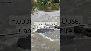 Flood river ouse cambs uk [upl. by Limbert771]