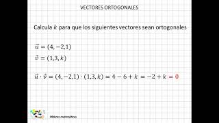 12 Vectores ortogonales [upl. by Phemia]