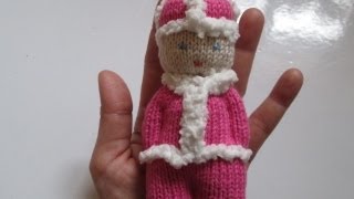 TUTO TRICOT APPRENDRE A TRICOTER UNE MINI POUPEE AMIGURUMI AU TRICOT FACILE  EASY KNIT AMIGURUMI [upl. by Lenor748]