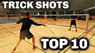 TOP 10 BADMINTON TRICK SHOTS  2020 edition [upl. by Diskson]