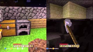 Minecraft Xbox 360 Edition SplitScreen  Part 2  FINDING IRON [upl. by Neltiak]