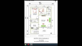 east facing house plan I 28 x 31 ground floor vastu plan I 2bhk plan I civil engineering drawing [upl. by Forsyth731]